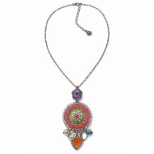Collier Ikita pendentif bohème multicolore – bijou fantaisie chic - bijou unique