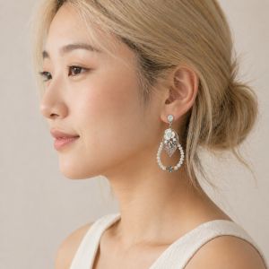 Boucles Ikita Perla Feuille - bijou unique