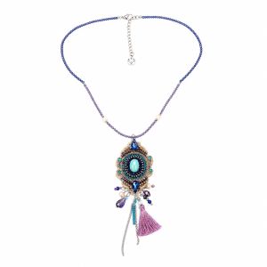 Collier bohème pendentif IKITA - bijou unique