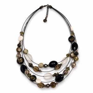 Collier multi-rangs perles élégance Ikita - bijou unique