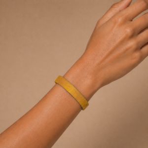 Bracelet Minimaliste Jaune Ikita - bijou unique