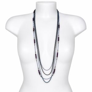 Collier long multi-rangs IKITA - bijou unique