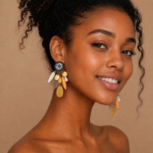 Boucles IKITA bohème éclat floral - bijou unique