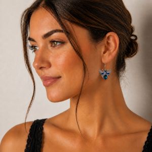 Boucles IKITA insecte émail - bijou unique