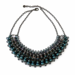 Collier Statement Perles Irisées - bijou unique