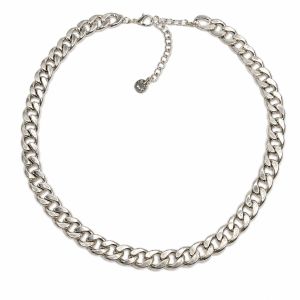 Collier chaîne argentée IKITA - bijou unique