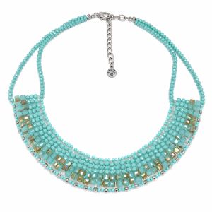 Collier Perlé Turquoise Élégance - bijou unique