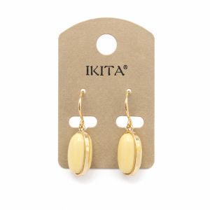 Boucles Éclat Ivoire IKITA - bijou unique