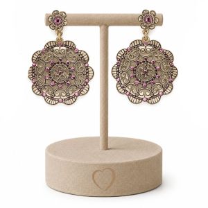 Boucles Rosace Impériale - bijou unique