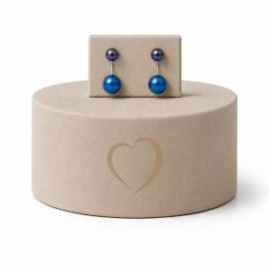 Boucles d’oreilles perles bleues IKITA - bijou unique