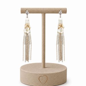 Boucles d’oreilles puces IKITA pampilles florales - bijou unique