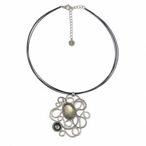Collier Arabesque Opaline IKITA - bijou unique