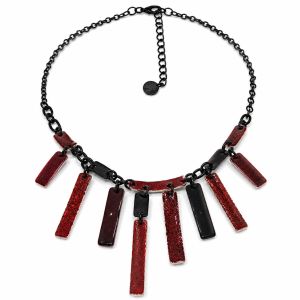 Collier Rouge Nocturne IKITA - bijou unique