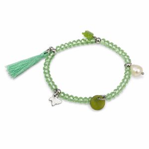 Bracelet Perles Vertes IKITA - bijou unique