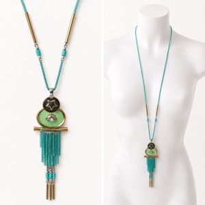 Collier Totem Turquoise IKITA - bijou unique