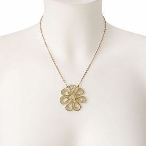 Collier Fleur Dorée IKITA - bijou unique