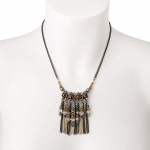 Collier Pampilles Ambre IKITA - bijou unique