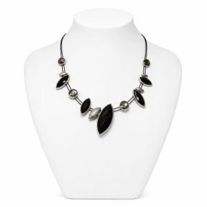 Collier IKITA Noir Pailleté - bijou unique