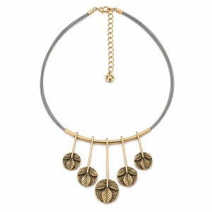 Collier Feuillage Doré IKITA - bijou unique
