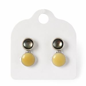 Boucles d’oreilles Reflet Miel IKITA - bijou unique