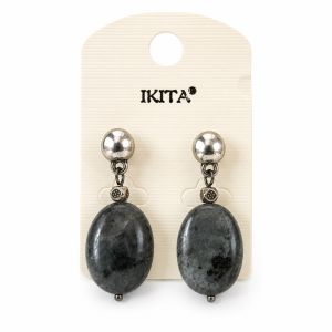 Boucles d’oreilles Nuit Argentée IKITA - bijou unique