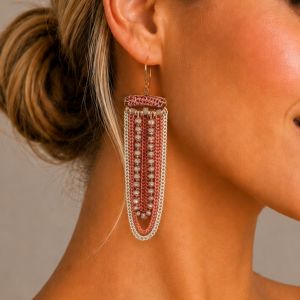 Boucles Rosée Chaînes IKITA - bijou unique Ikita