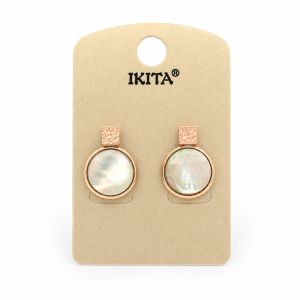 Boucles Ikita Opale Rosé - bijou unique