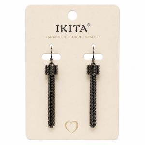 Boucles d’oreilles chaînes IKITA - bijou unique
