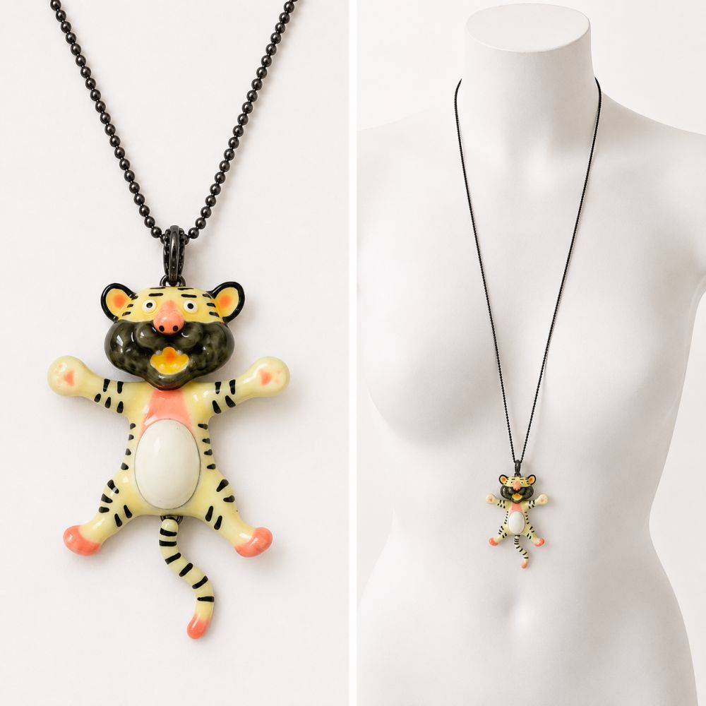Collier Tigre Fantaisie IKITA - bijou unique