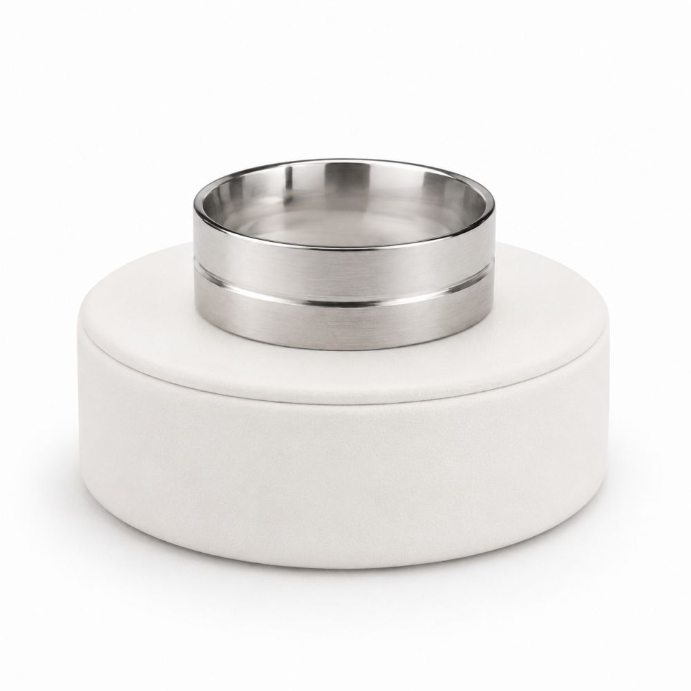 Bague Argentée Simple T66 ⌀21mm - bijou unique