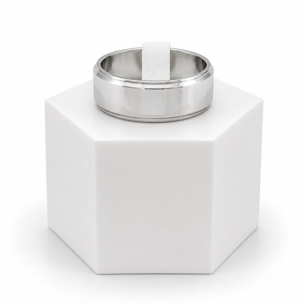 Bague Jonc Argenté T63 ⌀20mm - bijou unique