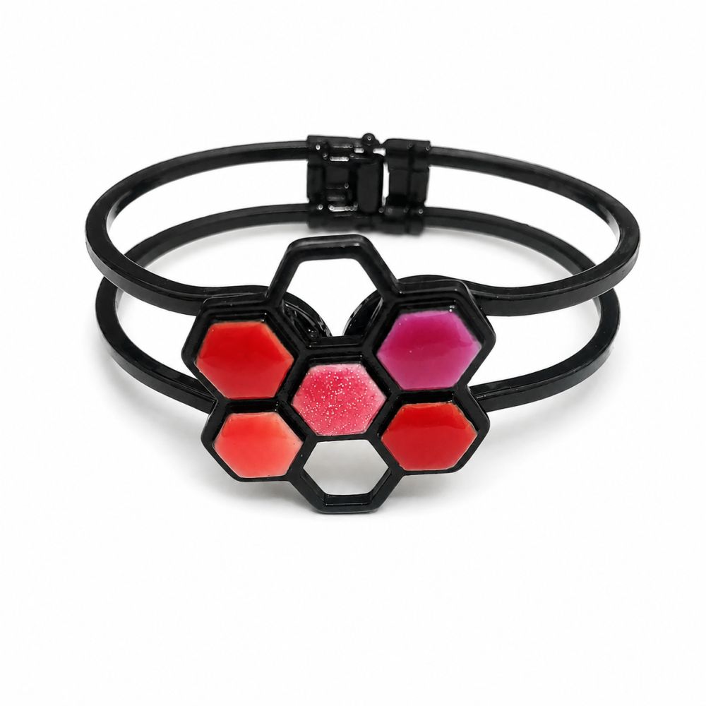 Bracelet Alvéoles Émaillées IKITA - bijou unique