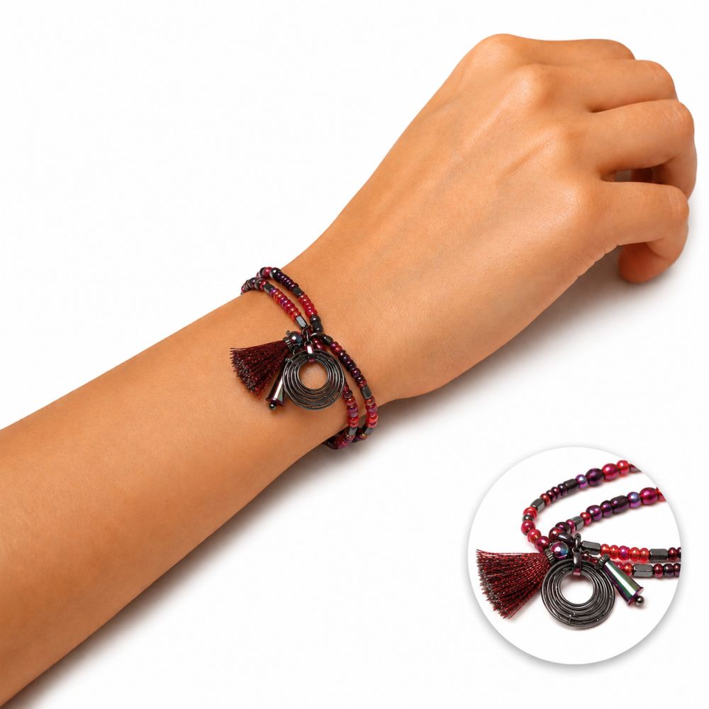 Bracelet Perles Pampille IKITA - bijou unique