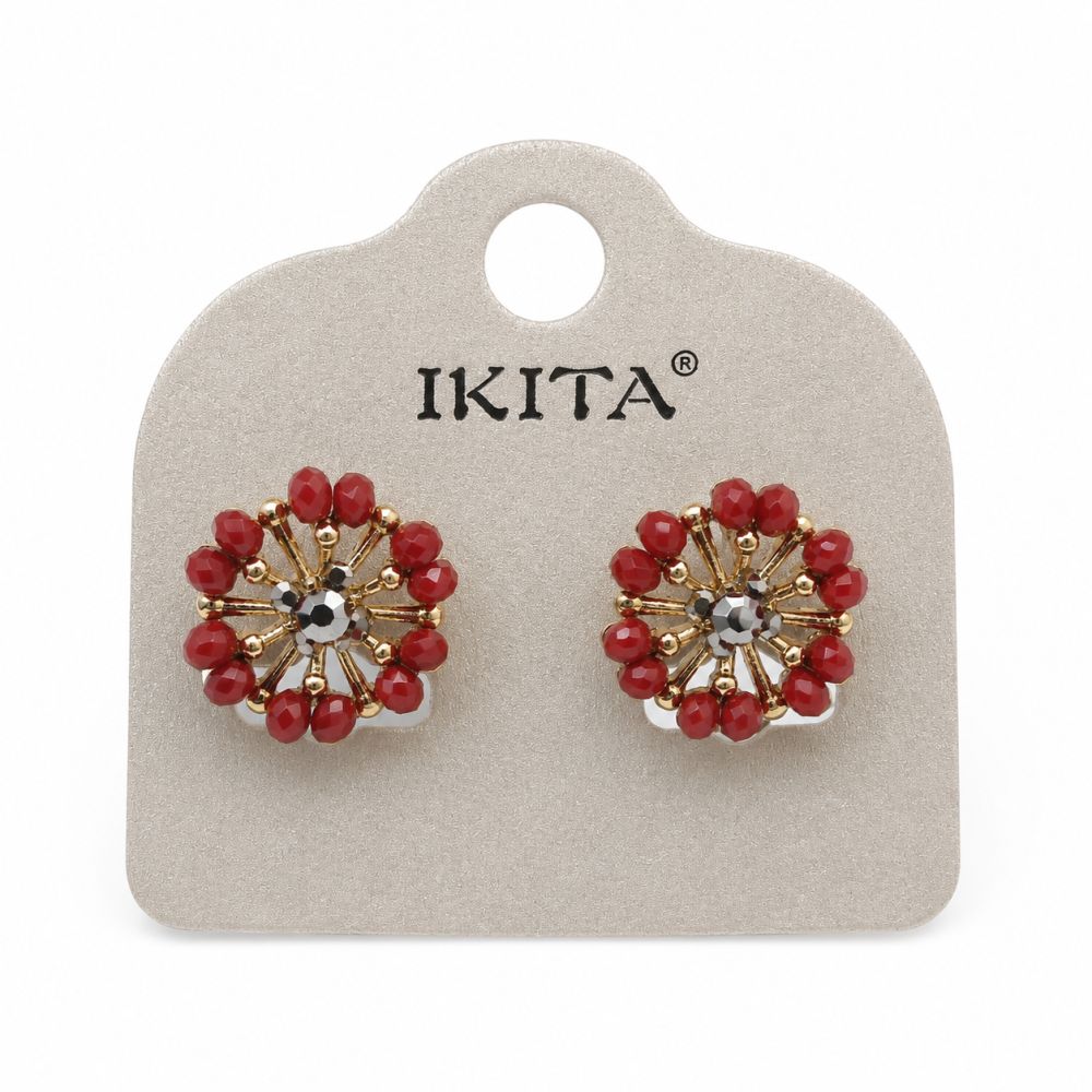 Boucles Grenat Solaire IKITA - bijou unique